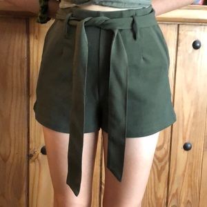 Paper bag shorts from forever 21